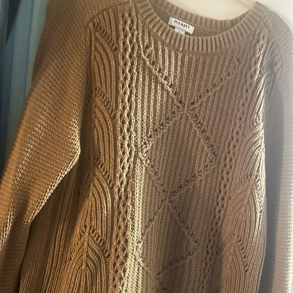 brown sweater
